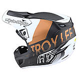 Мотошолом TLD SE5 Carbon Helmet [QUALIFIER WHITE / BRONZE], фото 3