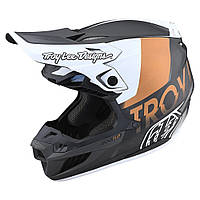 Мотошолом TLD SE5 Carbon Helmet [QUALIFIER WHITE / BRONZE]