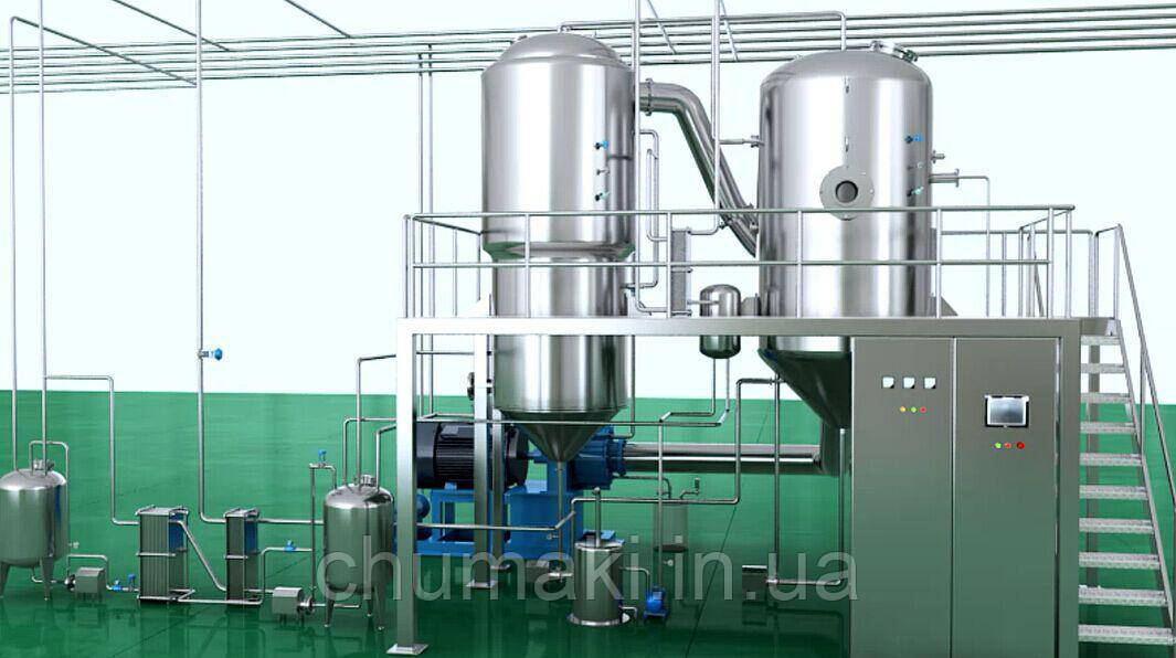 Випарник з механічною рекомпресією парів