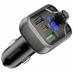 FM Модулятор Borofone BC38 Flash Energy PD20W+QC3.0 2USB