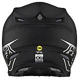 Мотошолом TLD SE5 Carbon Helmet [Stealth BLk/Chrome], фото 3