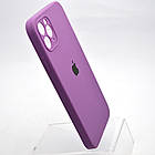 Чохол силіконовий з квадратними бортами Silicon case Full Square для iPhone 11 Pro Max Grape, фото 2