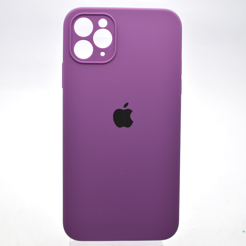 Чохол накладка Silicon case Full Square для iPhone 11 Pro Max Grape, фото 1