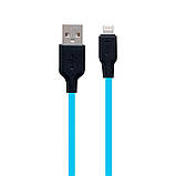 USB Hoco X21 Plus Silicone Lightning 0.25m, фото 7