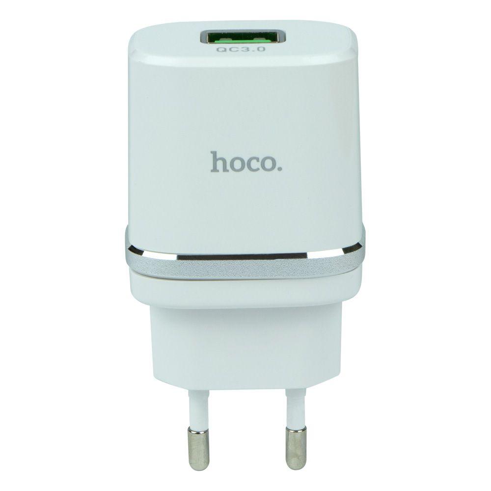 Мережевий зарядний пристрій Hoco C12Q QC 3.0
