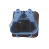 Пластикове настінне кріплення для швабр і щіток блакитного кольору, фото 3