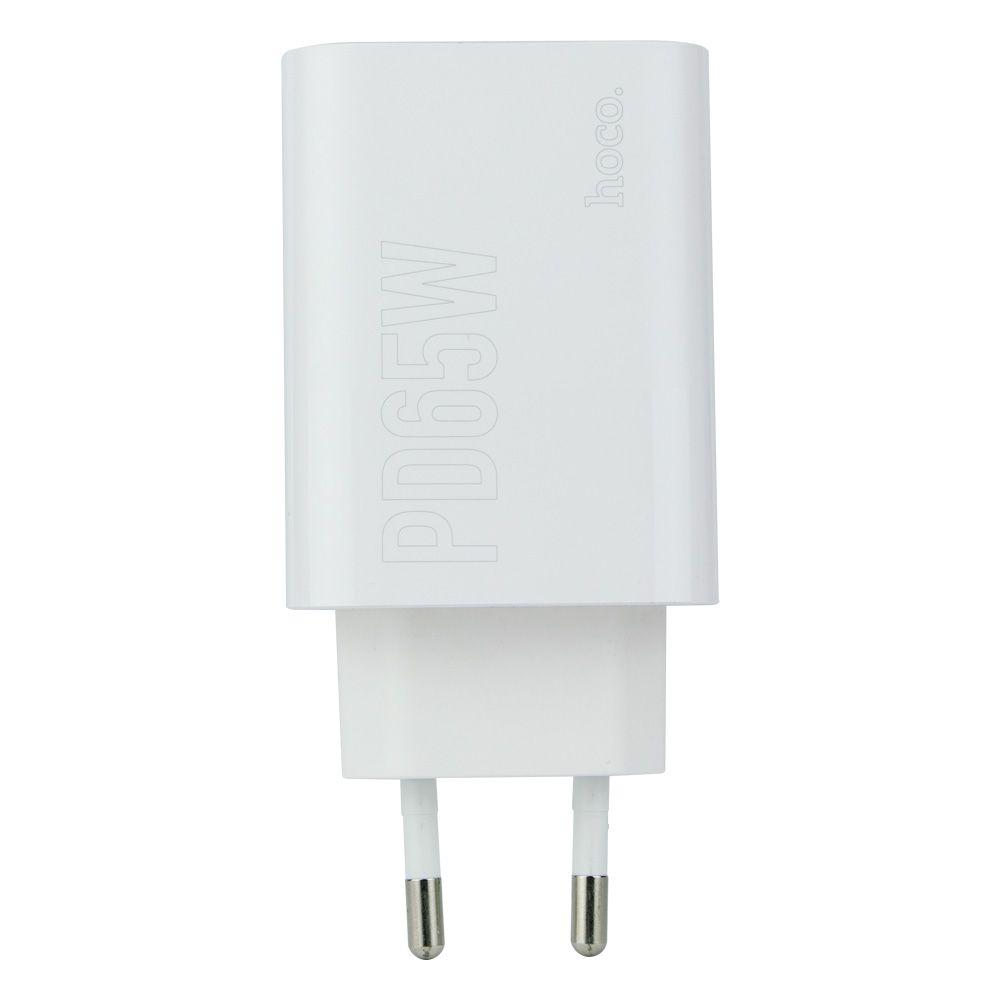 Мережевий зарядний пристрій Hoco DC40 PD 65 W + QC 3.0 Type-C to Type-C