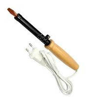 100 Вт 220 В, паяльник(LOGO), деревянная ручка, керамический нагреватель, медное жало, ф 7,2 мм