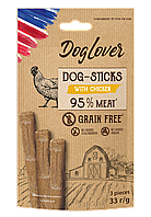 Лакомство для собак DogLover Sticks Chicken палочки с курицей 3х11 г