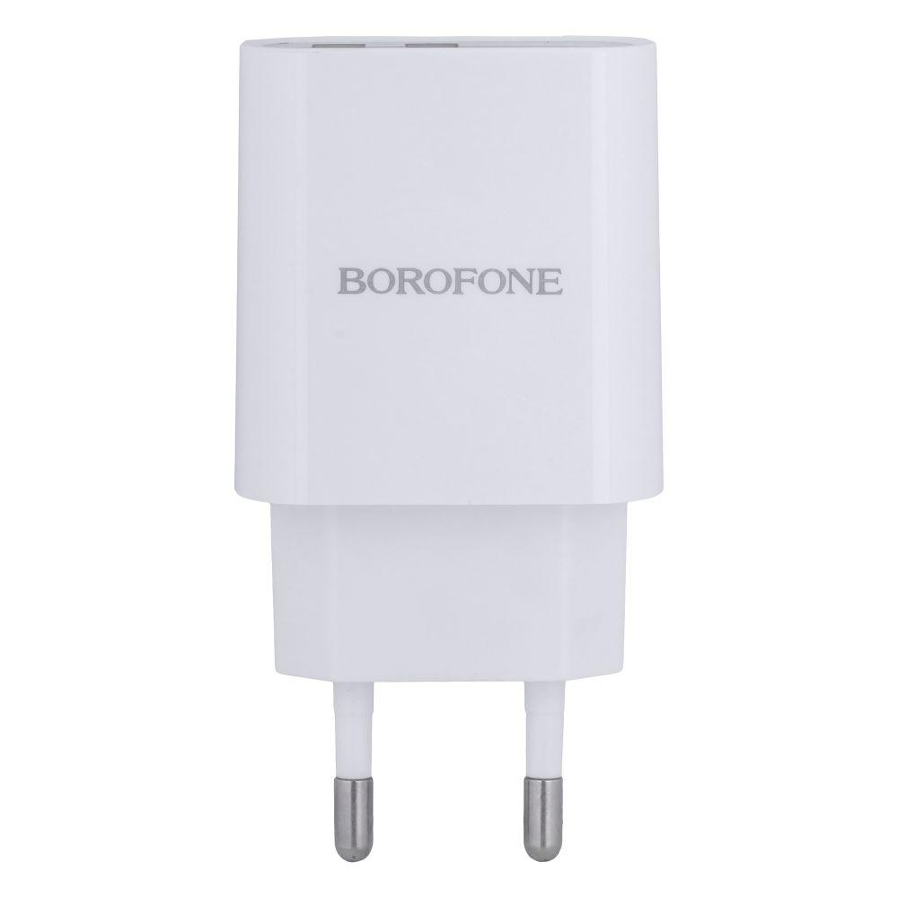 Мережевий зарядний пристрій Borofone BA58A Digital Display 2 USB 2.4A