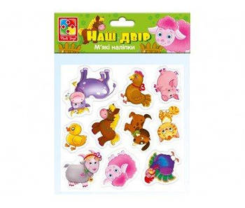 Набір для творчості "М'які наклейки - Наш двір" укр. VT4210-11(УКР) G-Rich