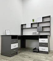 Ігровий геймерський стіл з надбудовою Легіон антрацит