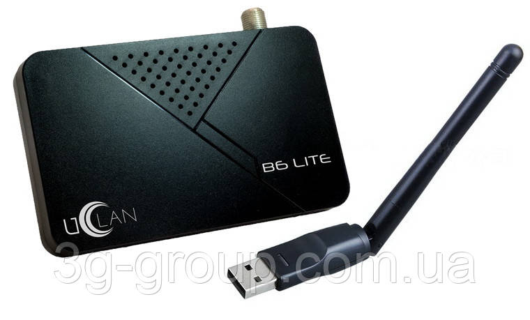 Супутниковий тюнер uClan B6 Lite + Wi-Fi адаптер uClan 5370 + прошивка каналів