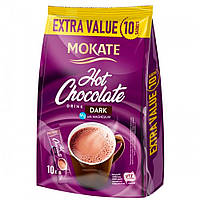 Гарячий Шоколад Темний з Магнієм, Mokate Hot Chocolate drink Dark, 180 г (10 стіків по 18г.)