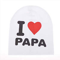 Шапка дитяча I love papa&mama