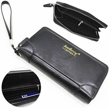 Портмоне чоловіче з екошкіри 20,5х10,5х4,5см / Чоловічий гаманець шкірозамінник / Клатч для чоловіків