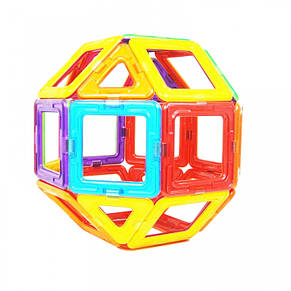 Магнітний конструктор МАГНІКОН 3D 66 деталей, фото 4