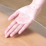 М'яке скло кругле 1,5мм товщиною, Діаметр 70см. (МАТОВА плівка ПВХ), фото 5