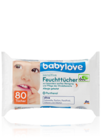 Детские влажные салфетки - Babylove sensitive Feuchttücher 80 шт