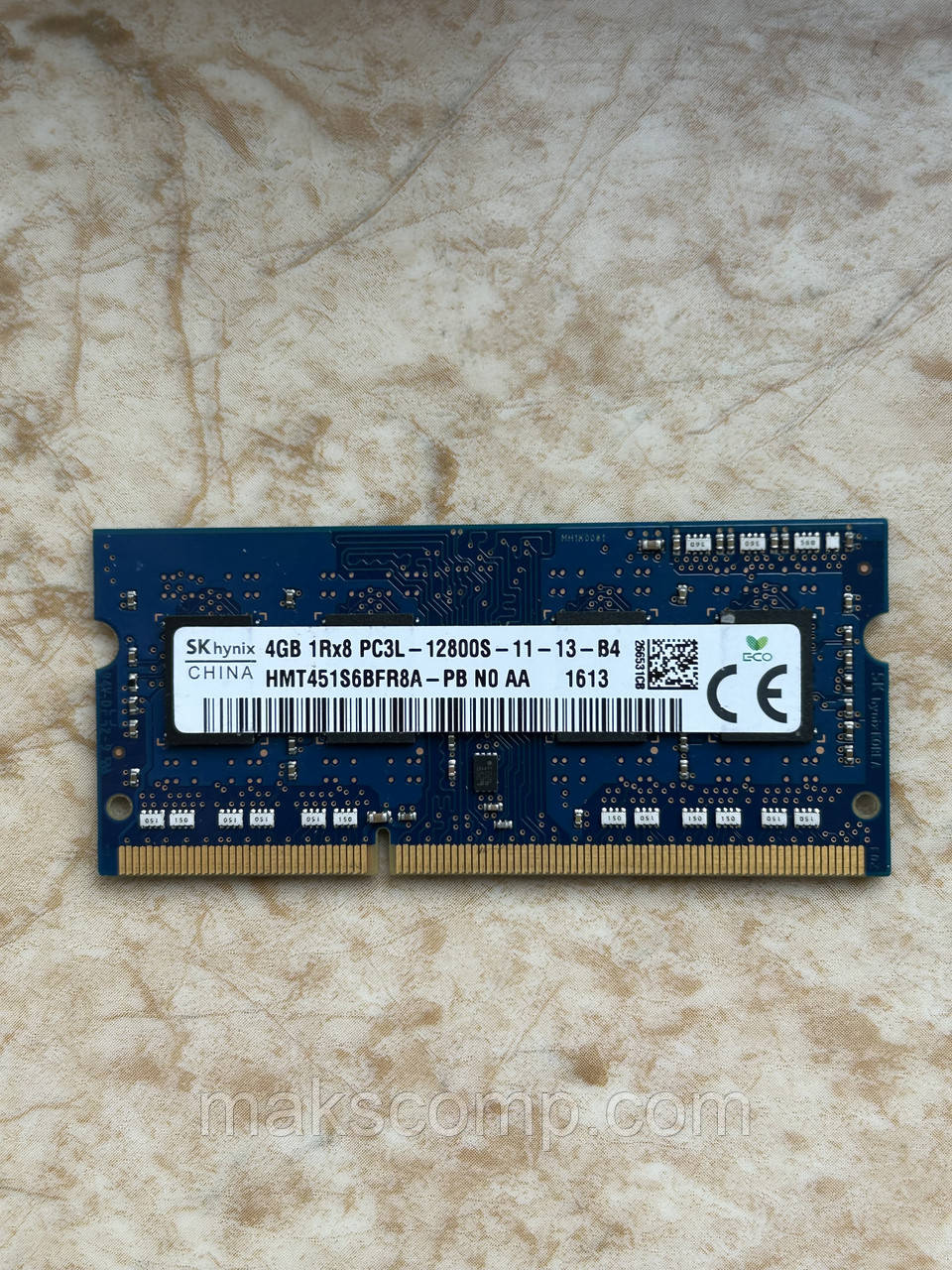 Пам'ять Hynix 4Gb So-DIMM PC3L-12800S  DDR3-1600 1.35v 11-13-B4 (HMT451S6BFR8A-PB)