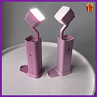 Настольная лампа-фонарь Power Bank XANES. Розовая настольная лампа регулируется Мощная Стильная лампа