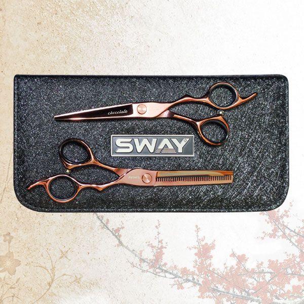 Набір перукарських ножиць Sway Art Chokolate розмір 6,00 (110 310 set 6,0)