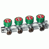 Коллектор регулирующий FAR Multifar FK 3824 3/4"X1/2"TP - 4 ОТВОДА