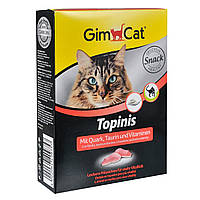 Таблетки-мышки Topinis с творогом и таурином, 180т/220 гр GimCat игровой корм для кошек, витамины и минералы