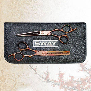 Набір перукарських ножиць Sway Art Chokolate розмір 6,00 (110 310 set 6,0)