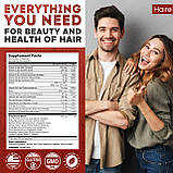 Блокатор ДГТ (DHT дигідротестостерон) Hairo Nutrition проти випадіння волосся в жінок і чоловіків, фото 2