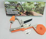 Набір інструментів для підв'язування: степлер для підв'язування лози посилений + стрічка червона 10 шт + скоби 10000 шт., фото 2