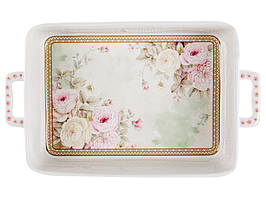 Блюдо для сервіровки фарфорове Англійська троянда 32 х 19 см