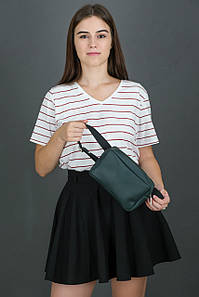 Жіноча сумка "Модель №58" з натуральної шкіри колір Зелений