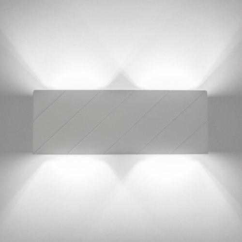 Настенный гипсовый светильник, бра LUMINARIA CHESTER DOUBLE S2202-2 белый, фото 3