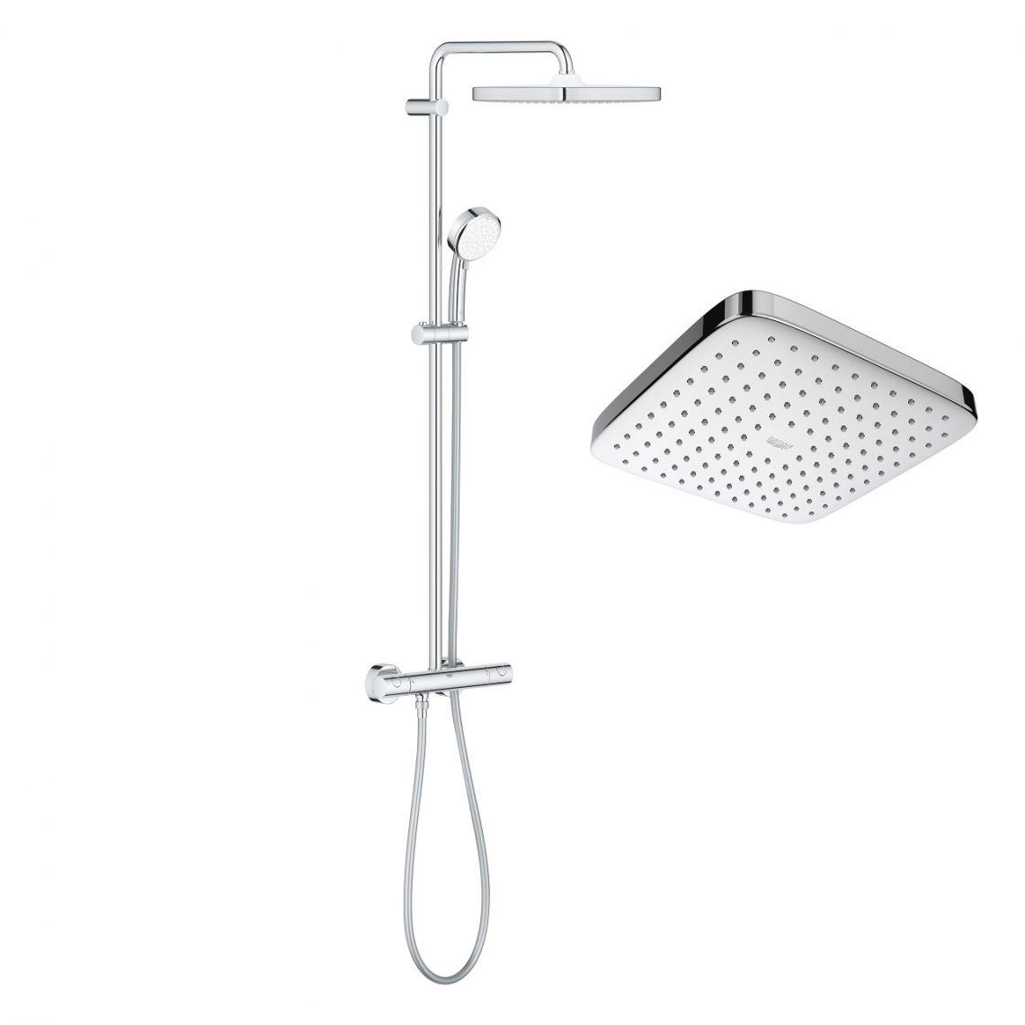 Душова система з термостатом Grohe Tempesta Cosmopolitan System 250 Cubе 26689000