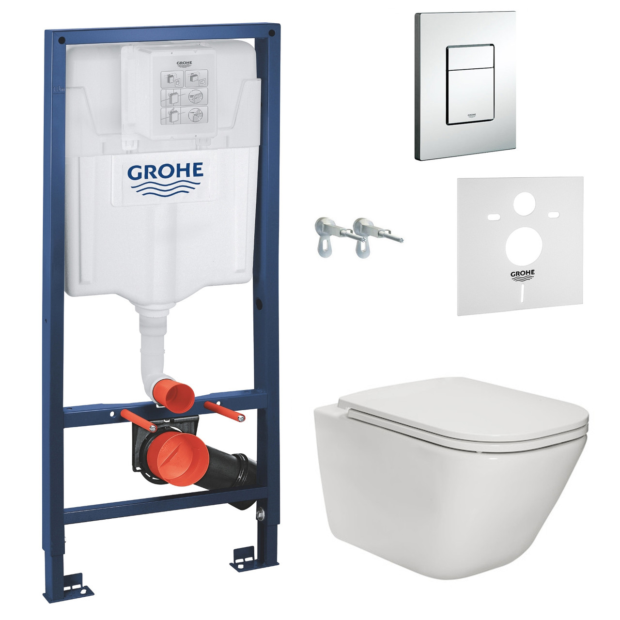 Комплект: Roca Gap Rectangular A34H470000 + Grohe 38772001 + 37131000, фото 1