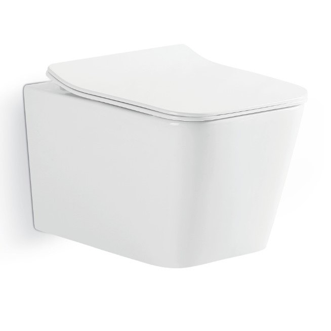 Унітаз Devit Linea 3040120 безобідковий із кришкою