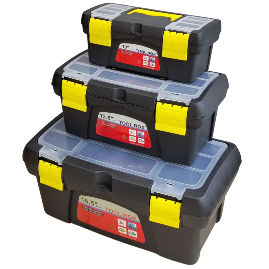 Набір ящиків для інструментів 3 шт., розмір 10; 12.5; 16.5