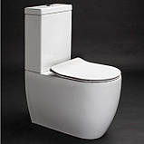 Унітаз AXA Glomp Norim 0201301 + 0205101 білий глянцевий, фото 4