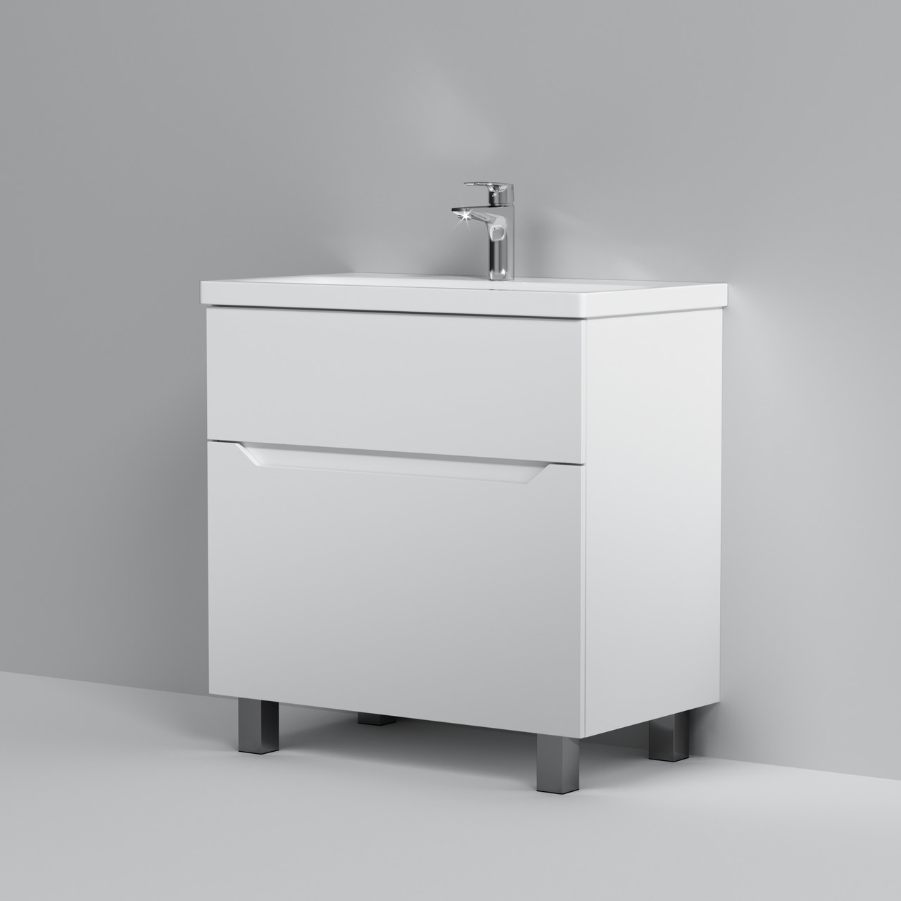 Тумба с раковиной AM.PM Gem S M91-FSX0752-WC0752WG38 75 см напольная