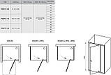 Душові двері RAVAK PDOP2-120 білий+transparent, фото 4
