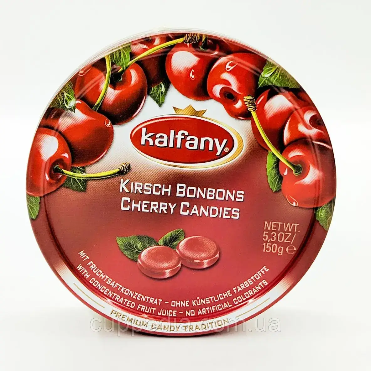 Льодяники Kalfany Cherry Candies зі смаком вишні 200 грм