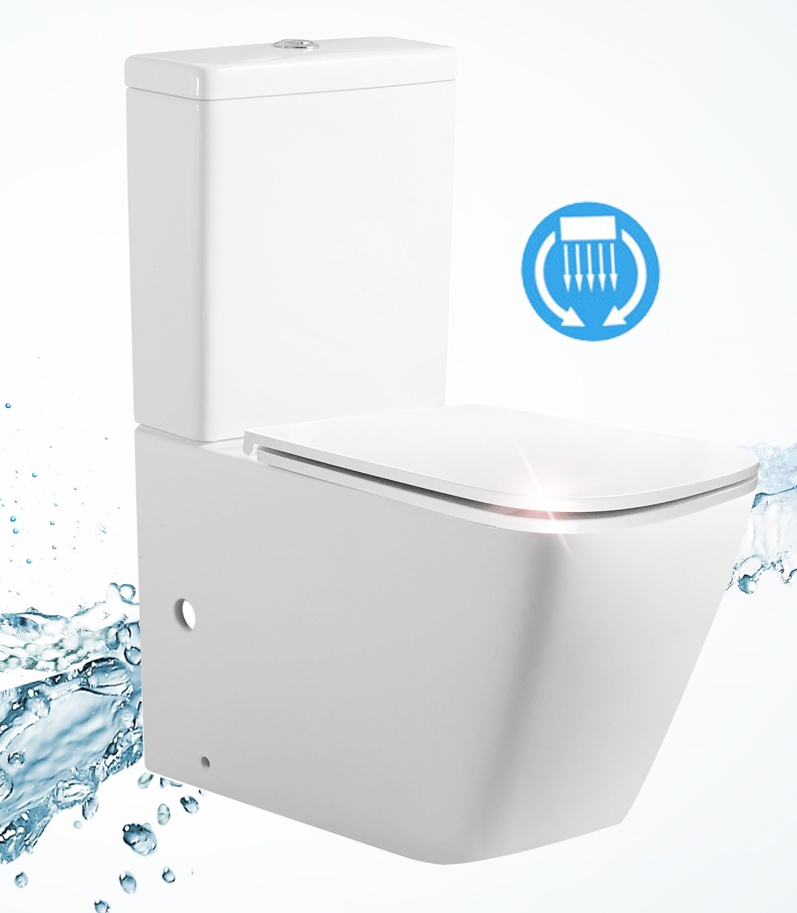 Унітаз Dusel Cubis DTPT10201030R, фото 1