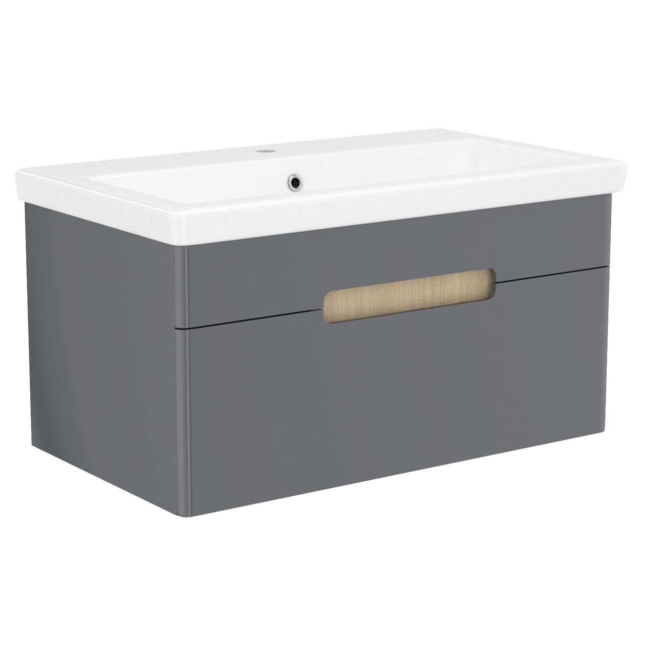 Тумба з умивальником Volle Solo 1910.328009 80 см rosa, фото 1