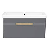 Тумба з умивальником Volle Solo 1910.328009 80 см rosa, фото 2