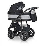 Коляска 2 в 1 Verdi Laser BLACK 03 чорна 9023-VLB-03, фото 2