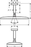 Верхній душ Hansgrohe Raindance E 360 Air 1jet 27381000, фото 2