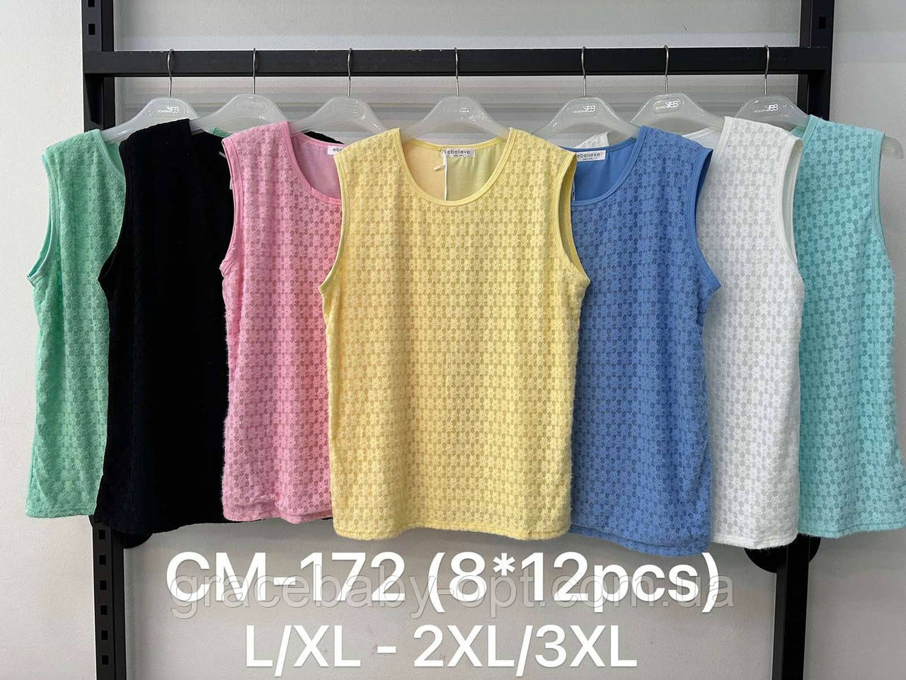 Майка жіноча оптом, L/XL-2XL/3XL pp., № CM-172