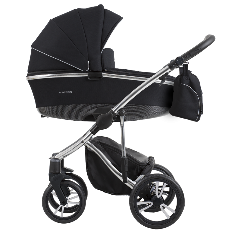 Коляска 2 в 1 Bebetto BRESSO Premium SILVER 01 синя