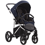 Коляска 2 в 1 Bebetto BRESSO Premium SILVER 03 чорна, фото 2